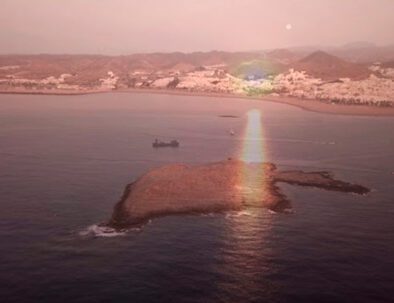 isla san andres at dusk